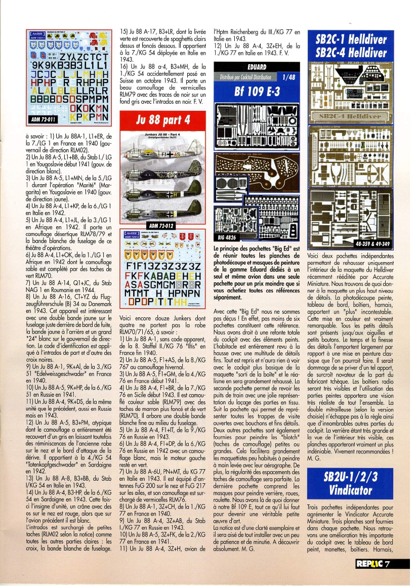 Replic 183 - Fiat BR-20 M, SA-330 Puma, He-162